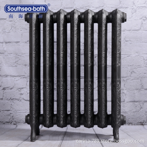 Antique decorative cast iron heating radiator